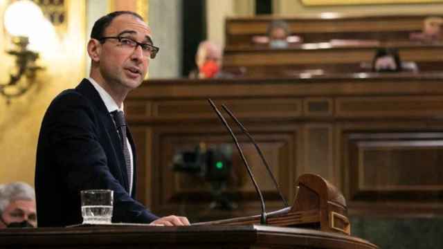 David Serrada (PSOE), en una intervención en el Congreso de los Diputados