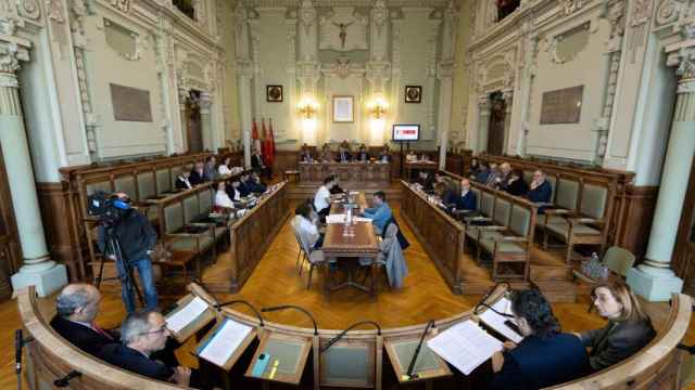 Imagen del pleno del Ayuntamiento de Valladolid de este viernes, 29 de enero.