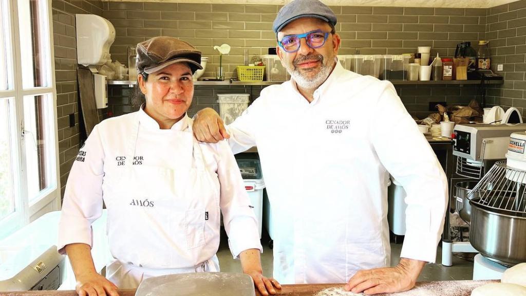 Rejane y Jesús en el obrador