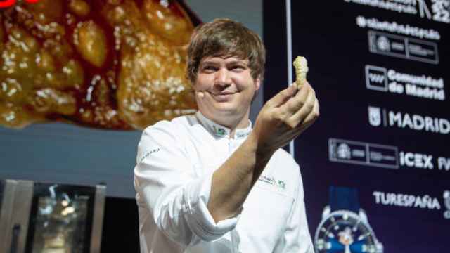Una imagen del chef David Chamorro en Madrid Fusión en el año 2022.