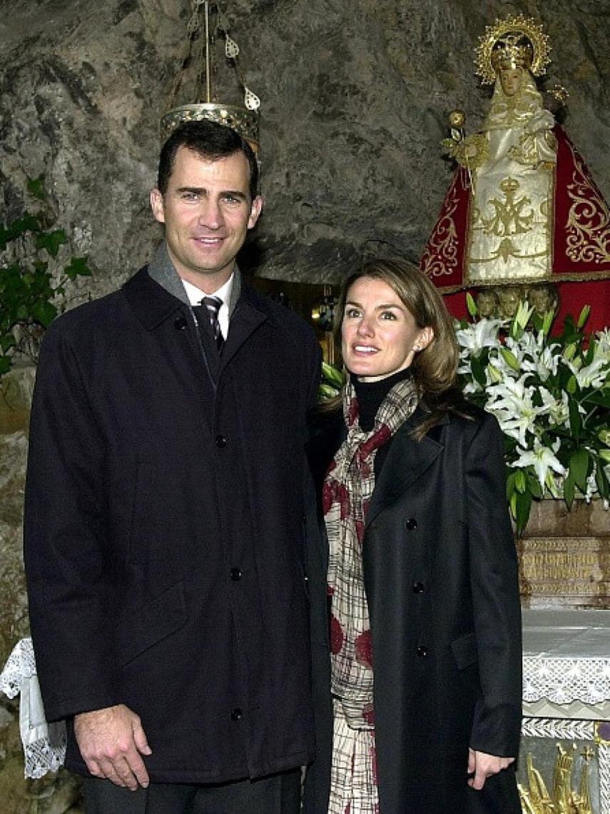 En 2004, Felipe VI y Letizia acudieron al Santuario de Covadonga.
