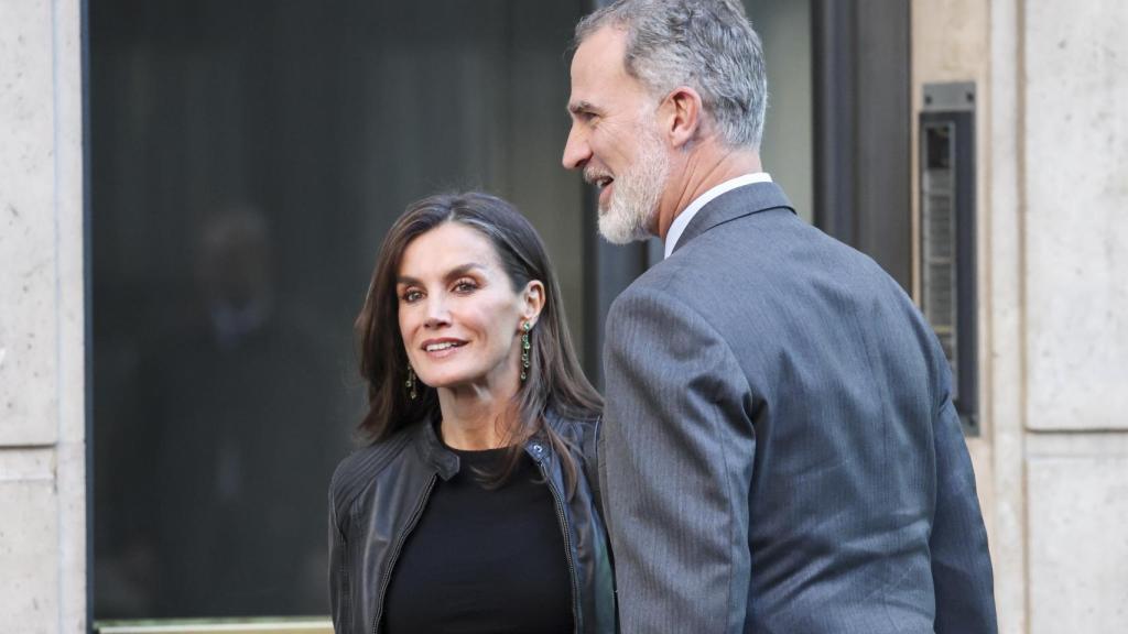 Felipe VI y Letizia el pasado diciembre, en el cumpleaños de la infanta Elena.