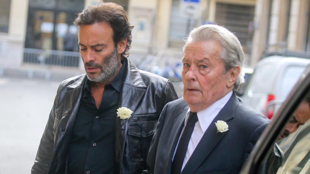 Alain Delon y su hijo Anthony en una imagen de 2017.