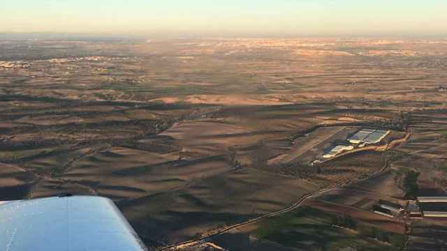 Vista aérea del aeropuerto de Casarrubios del Monte (Toledo)
