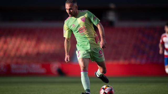 David Ferreiro en su debut con el Málaga CF