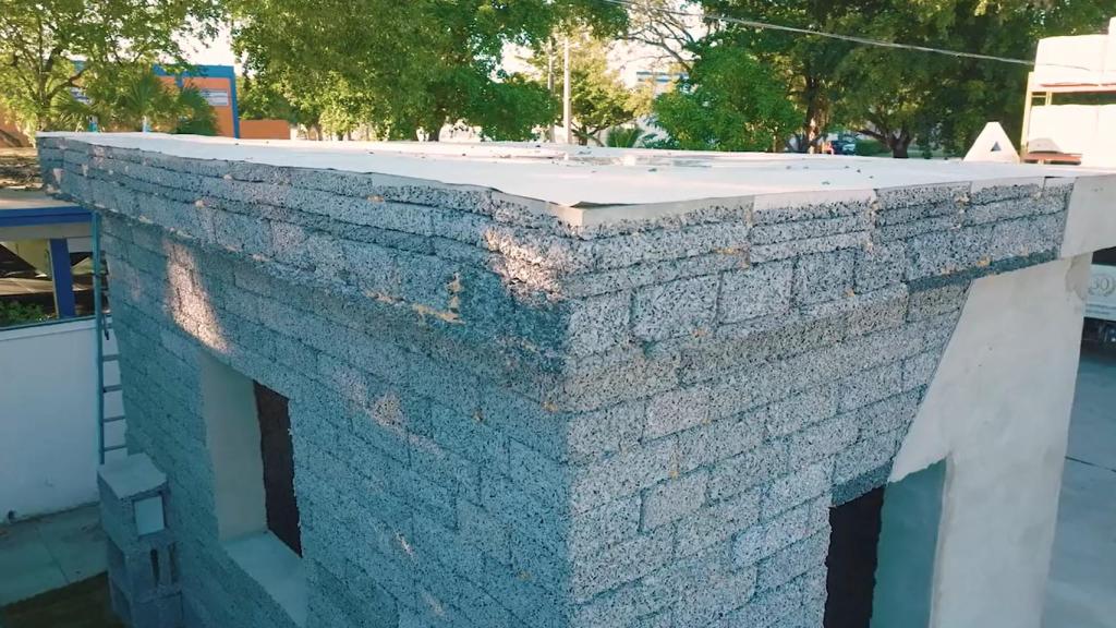 Una de las Echo Homes construida a partir de los Echo Blocks