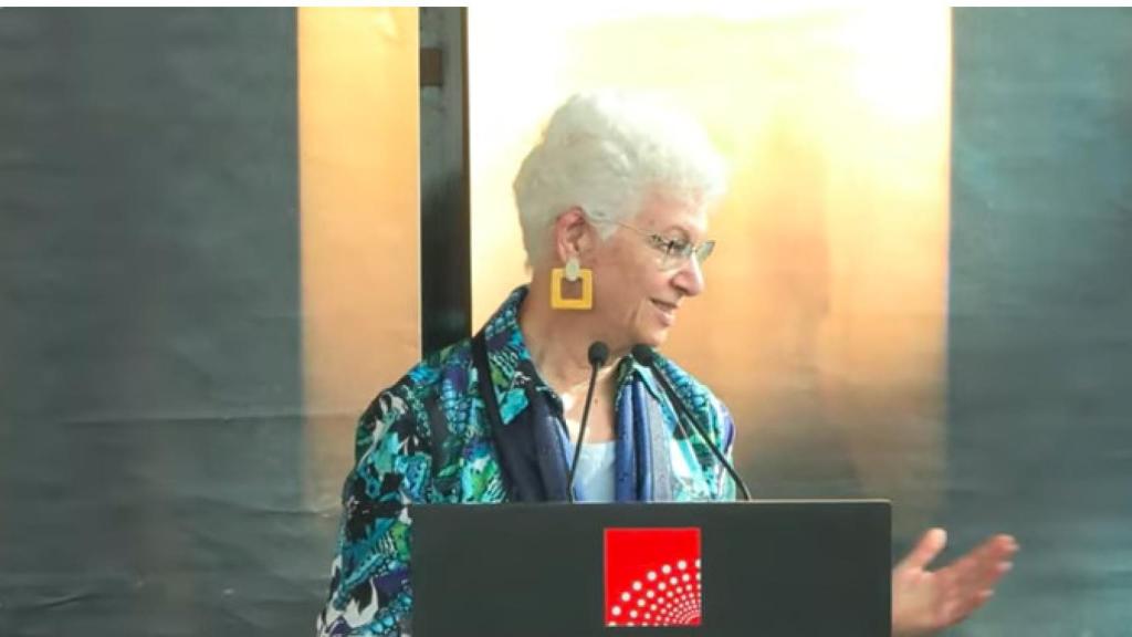 La embajadora de Israel en España durante el acto celebrado en la Asamblea de Madrid.