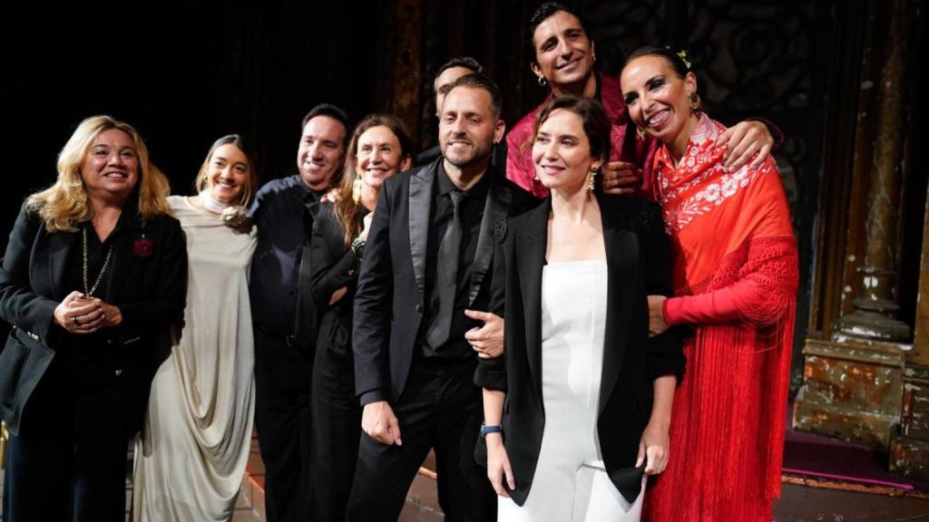 La presidenta de la Comunidad de Madrid, Isabel Díaz Ayuso, junto a la Fundación Ángel Orensanz de Nueva York al espectáculo Authentic Flamenco
