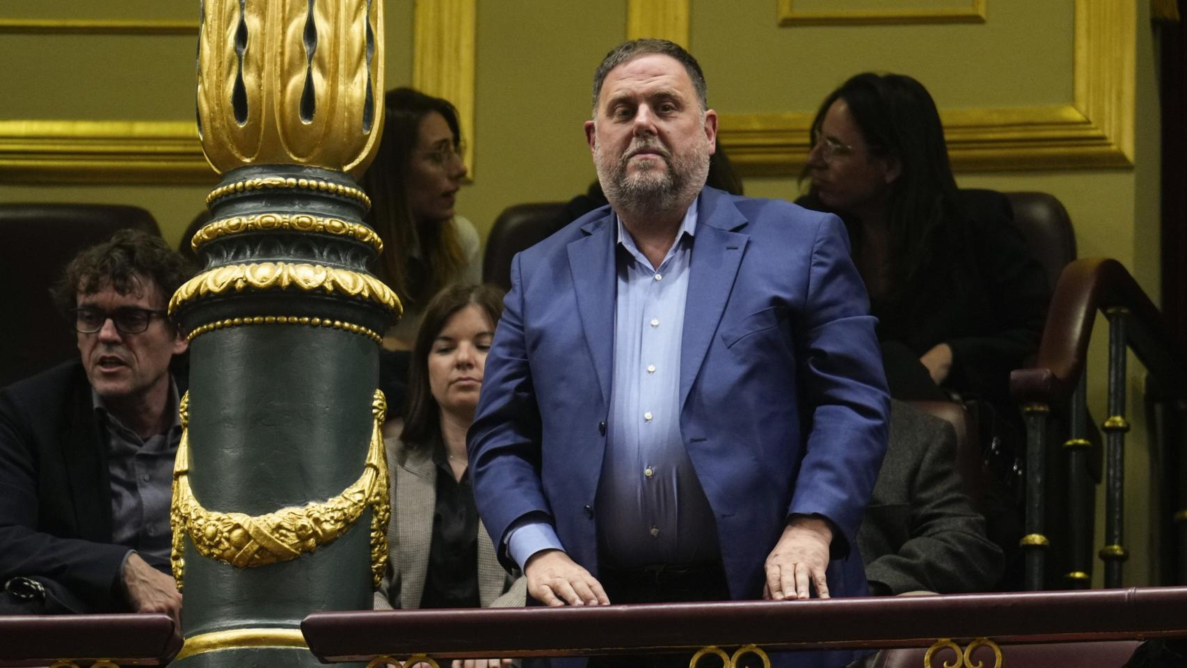 Oriol Junqueras en el Congreso durante el debate de la ley de amnistía.