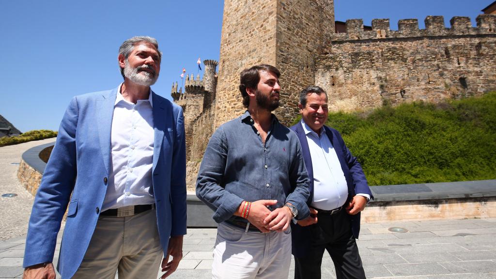 El vicepresidente de la Junta, Juan García-Gallardo, durante una visita a Ponferrada.