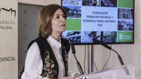 La diputada de Promoción Provincial y Desarrollo Rural Sostenible, Magdalena Rodríguez, anunciando las novedades de 2024