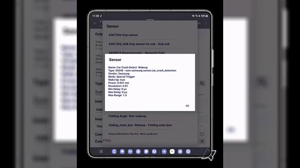 El sensor descubierto en el Galaxy S24 y Galaxy Z Fold 5