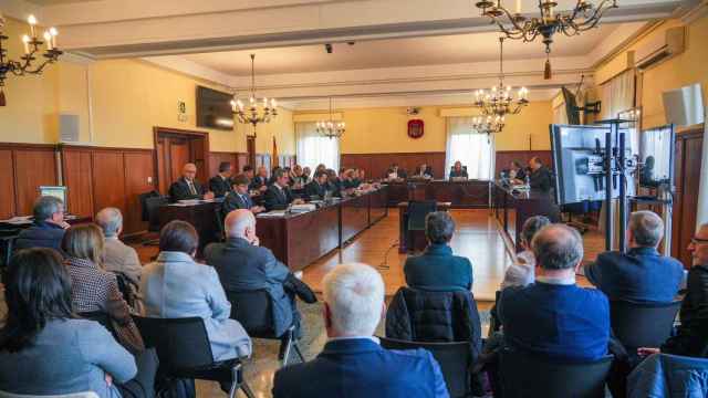 Imagen de la sala en la que se está celebrando el juicio contra la excúpula de UGT Andalucía.