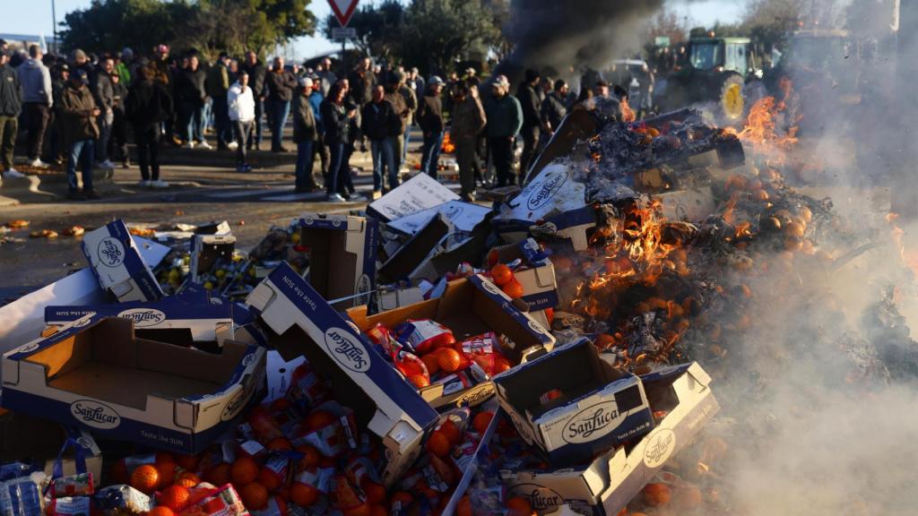 Protestas de los agricultores en Francia.