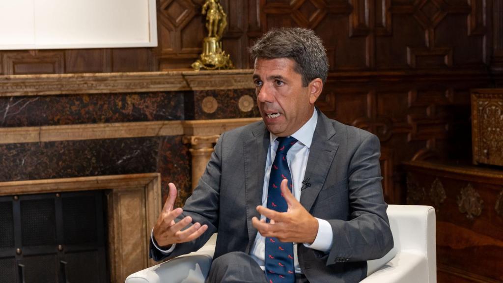 Carlos Mazón, en el Palau de la Generalitat Valenciana.