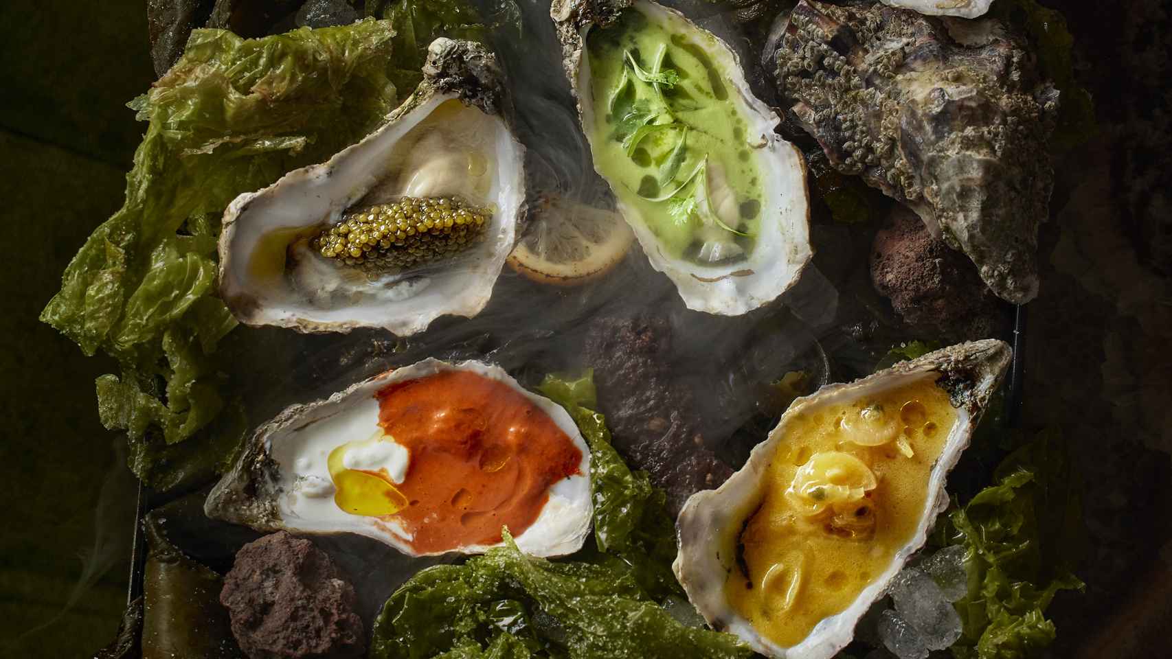 Los diferentes tipos de ostras de Rhudo.