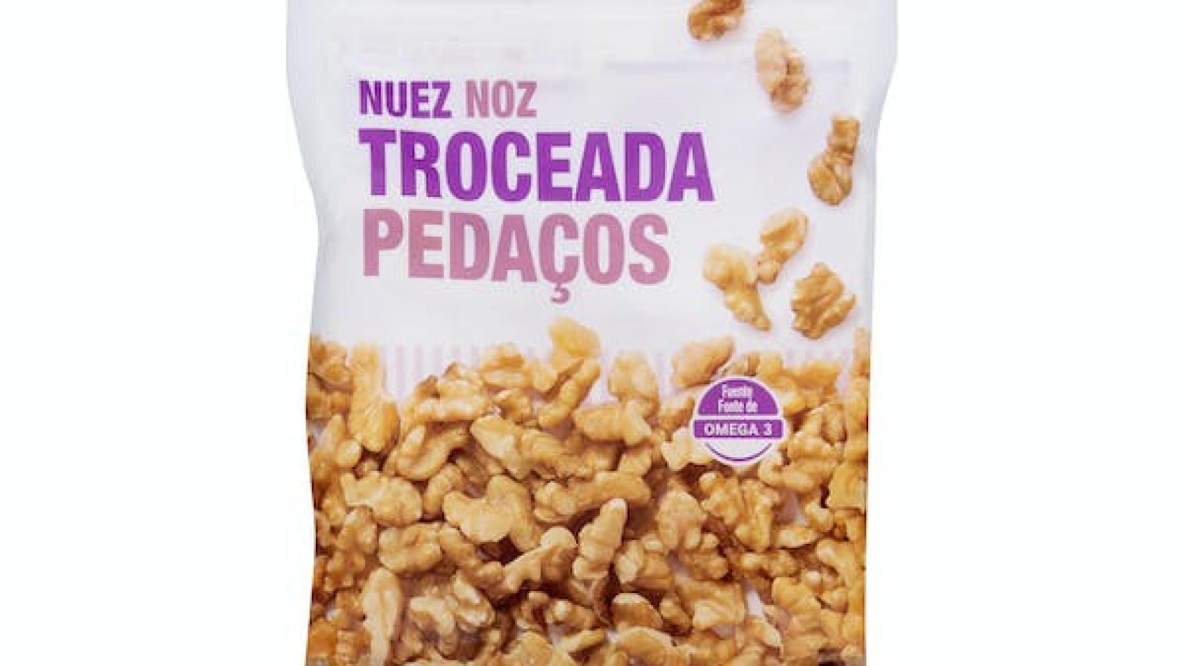 Nueces troceadas de Mercadona.