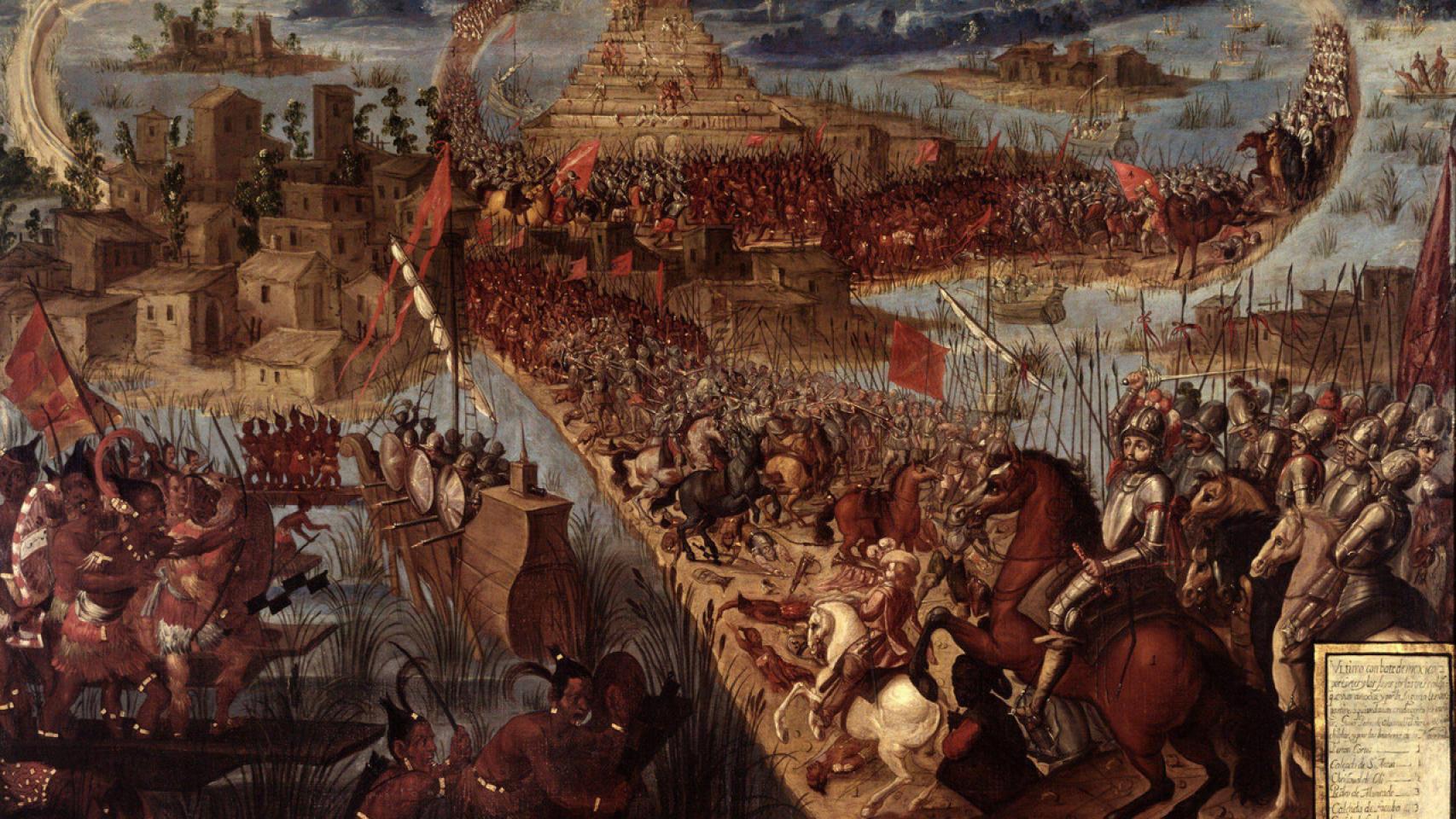 Conquista de México por Hernán Cortés. Siglo XVII