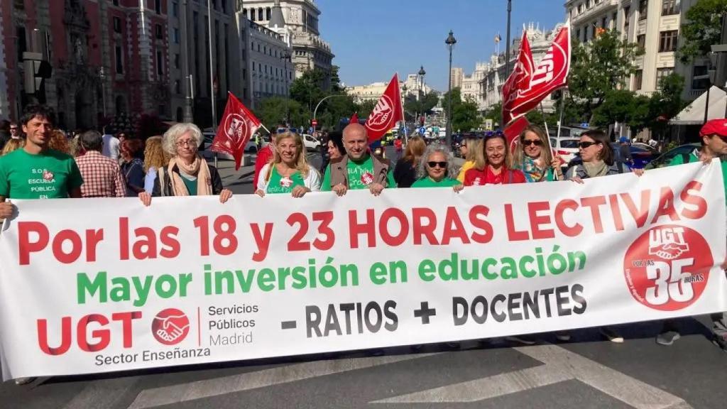 Imagen de una manifestación de UGT.