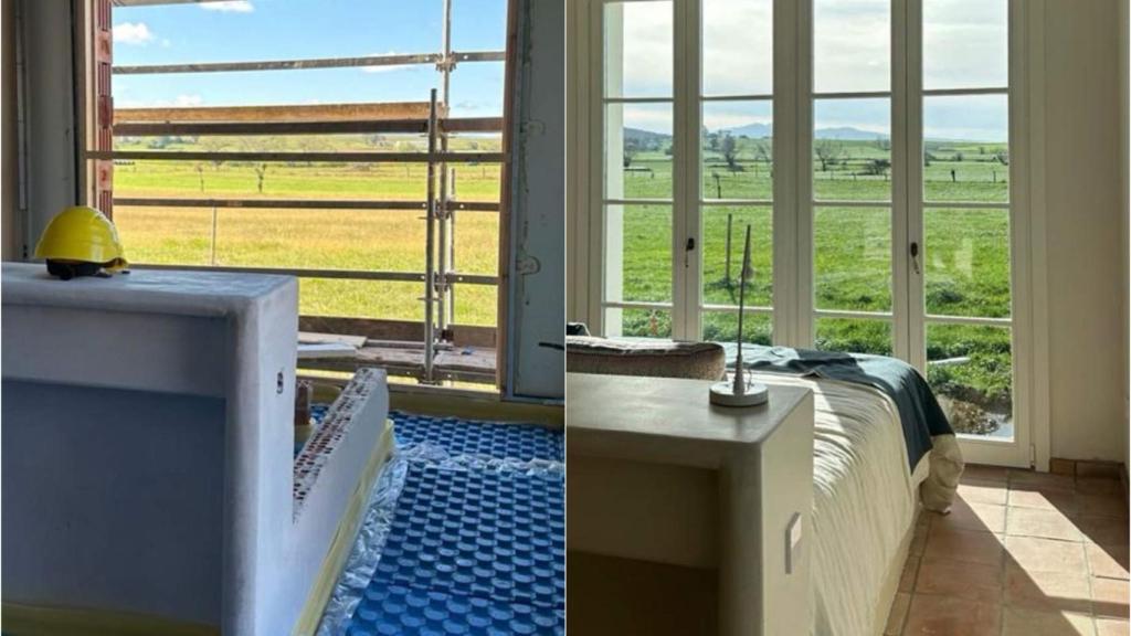 El antes y el después de la habitación principal de Casavaca.