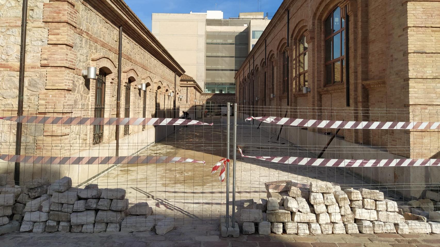 Obras en el complejo deportivo y cultural de La Petxina. EE