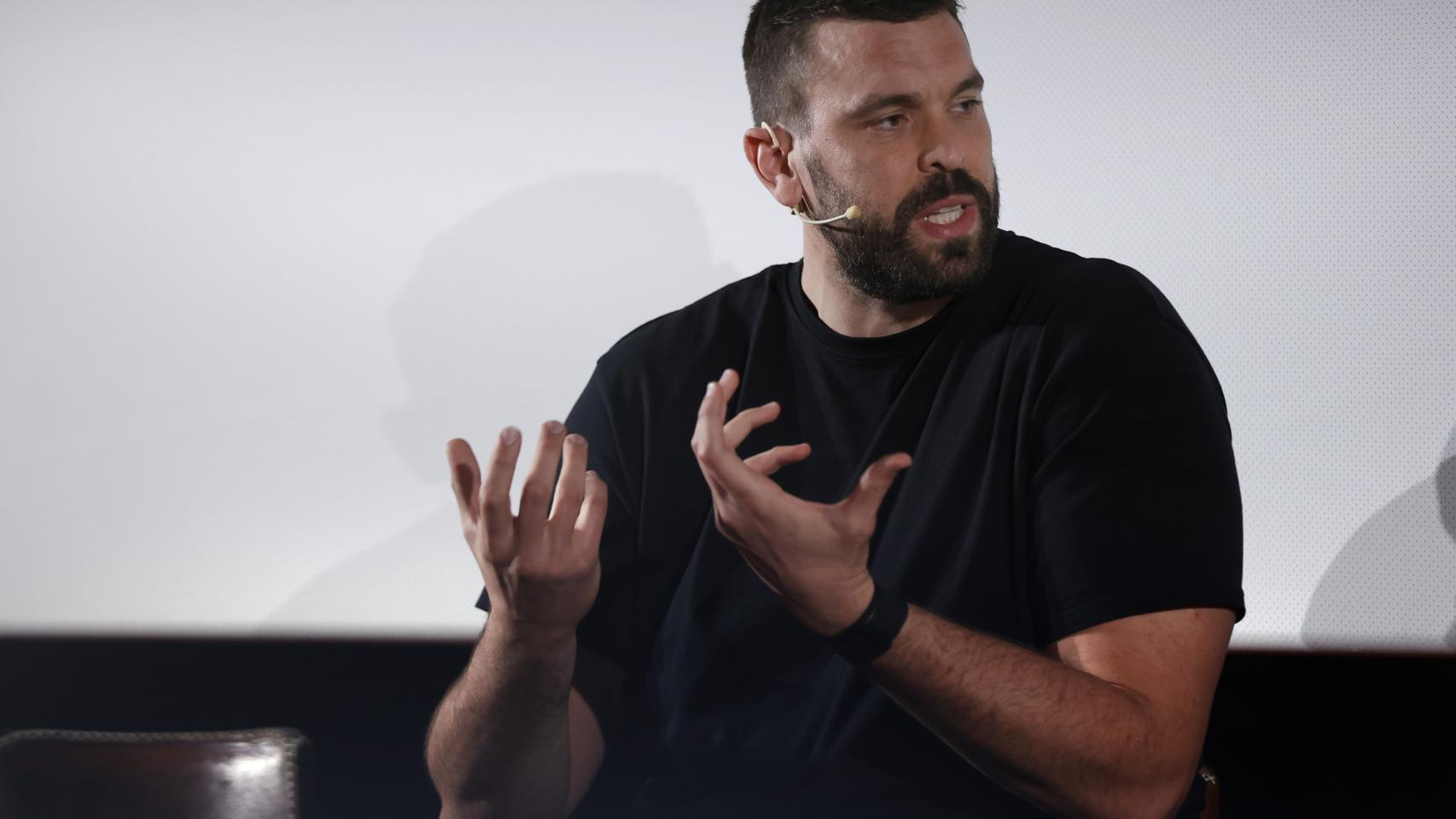 Marc Gasol, durante su comparecencia.