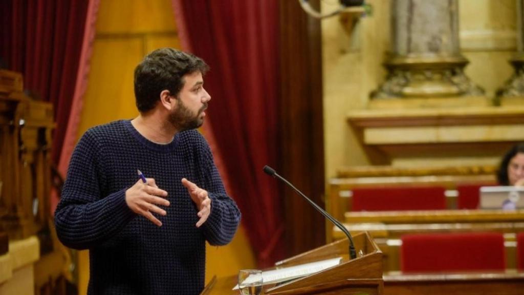 Ruben Wagensberg durante una de sus intervenciones en el Parlament.