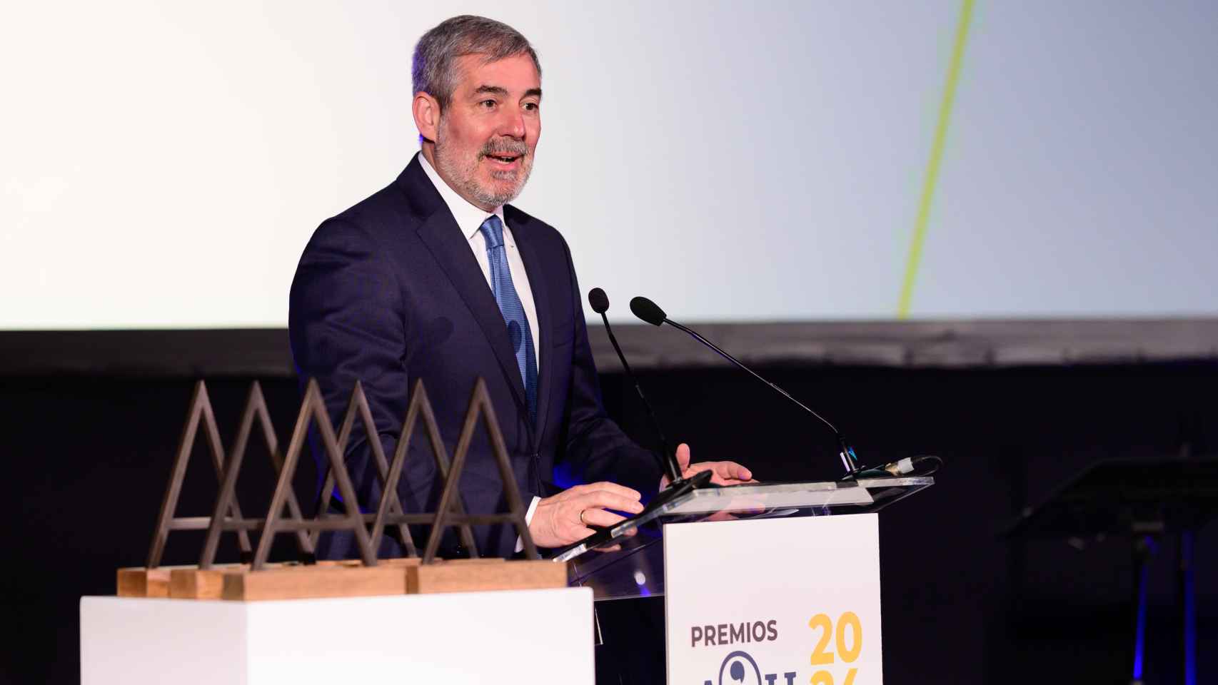 Fernando Clavijo, presidente de Canarias, interviene en la I Edición de los premios de Atlántico Hoy.