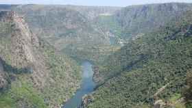 Espectacular vista del río Duero desde el mirador de La Code en Mieza