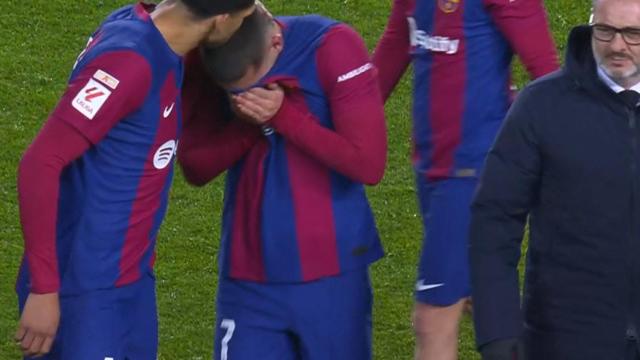 Ferran Torres se retira lesionado al inicio del partido ante Osasuna