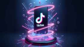 Logo de TikTok en un smartphone