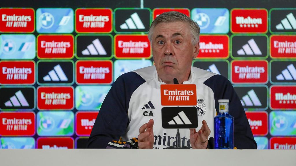 Carlo Ancelotti, en rueda de prensa