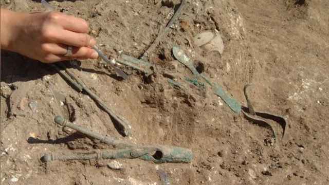 Descubrimiento del material médico en las excavaciones de Allianoi
