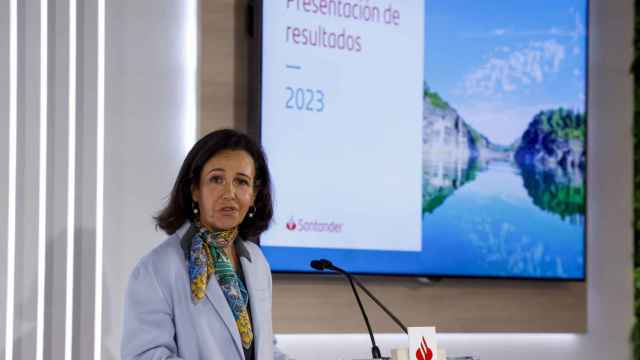 Ana Botín, presidenta de Santander, durante la presentación de resultados del pasado miércoles.