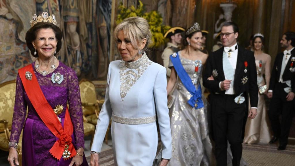 La Reina y su invitada, en la recepción.