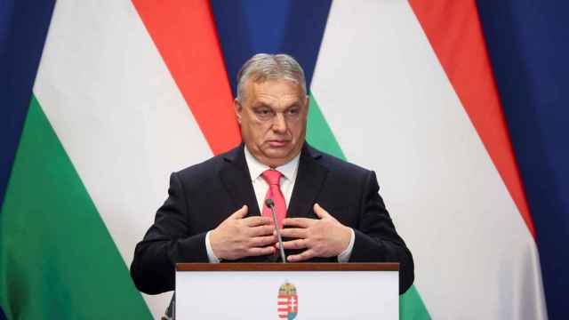 El primer ministro húngaro, Viktor Orbán, en una rueda de prensa.