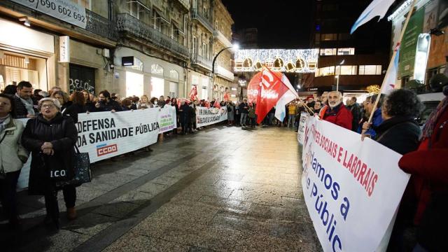 Imagen de archivo en defensa de la sanidad pública