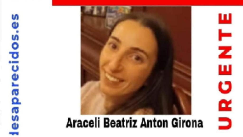 Cartel difundido por SOS Desaparecidos.