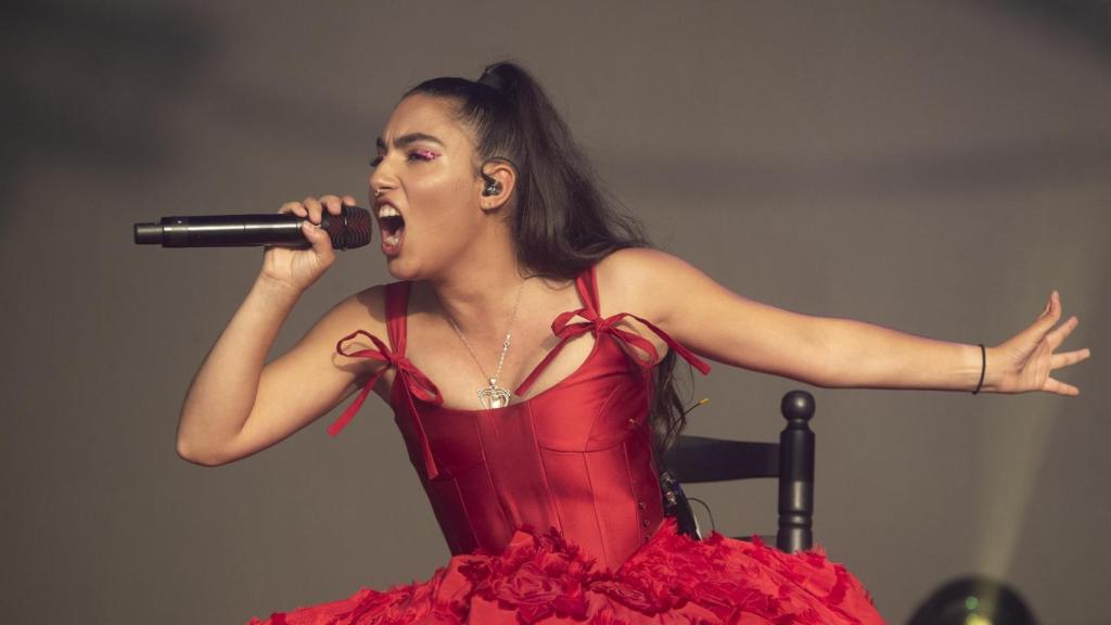 María José Llergo durante un actuación.