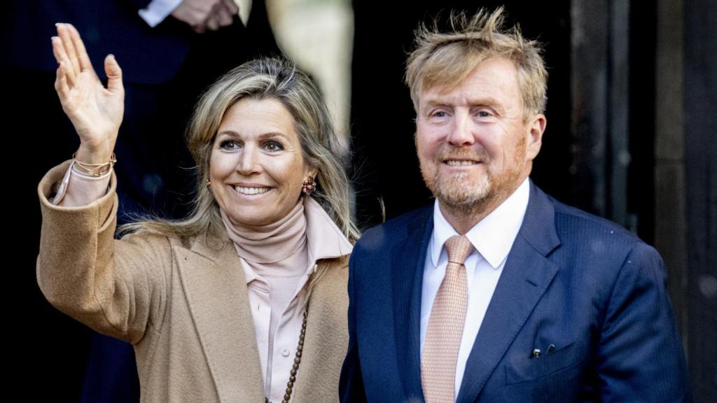 Guillermo y Máxima, el 15 de enero de 2024.