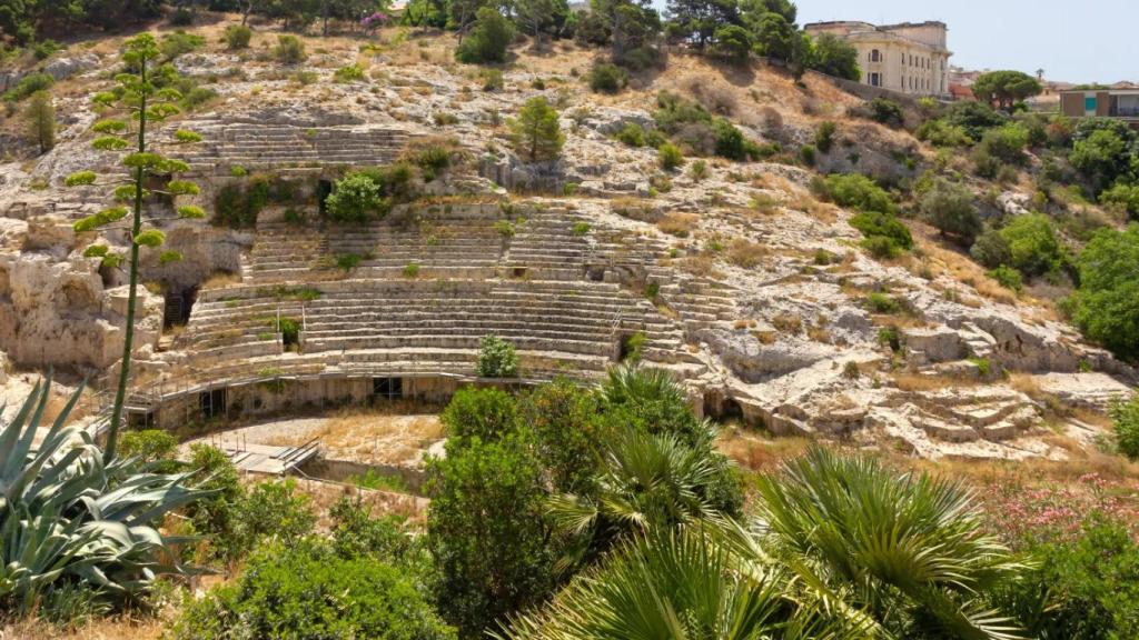 Ruinas del teatro romano de Cagliari. Cerdeña