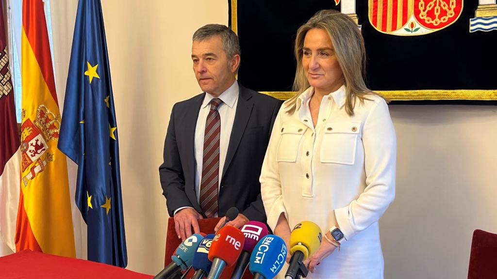 Milagros Tolón y Miguel Juan Espinosa, este jueves en Albacete.