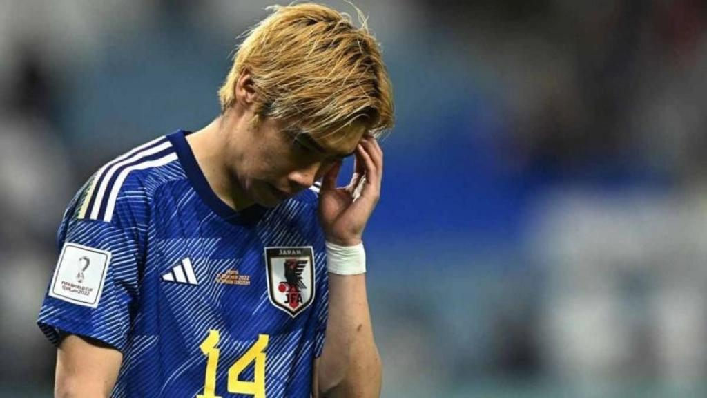 Junya Ito, durante un partido con Japón.