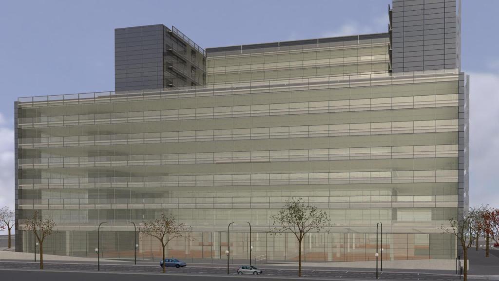 Figuración del nuevo edificio de la AEAT en Valencia. EE