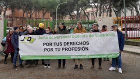 Concentración de la Junta de Personal Docente de la provincia de Valladolid