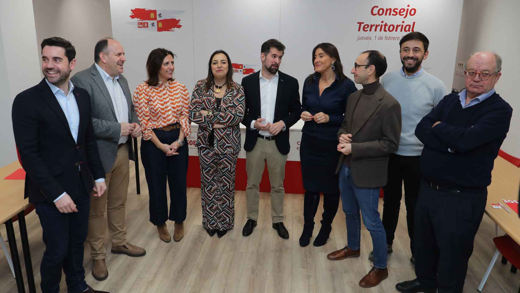 El secretario general del PSOECyL, Luis Tudanca, en el Consejo   Territorial del PSOECyL celebrado hoy en Palencia