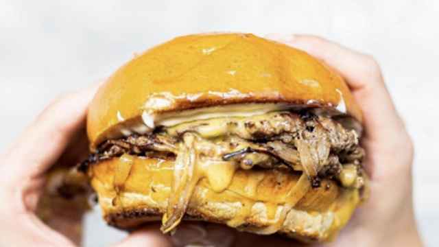 'Smash burger' de Hideout Burger.