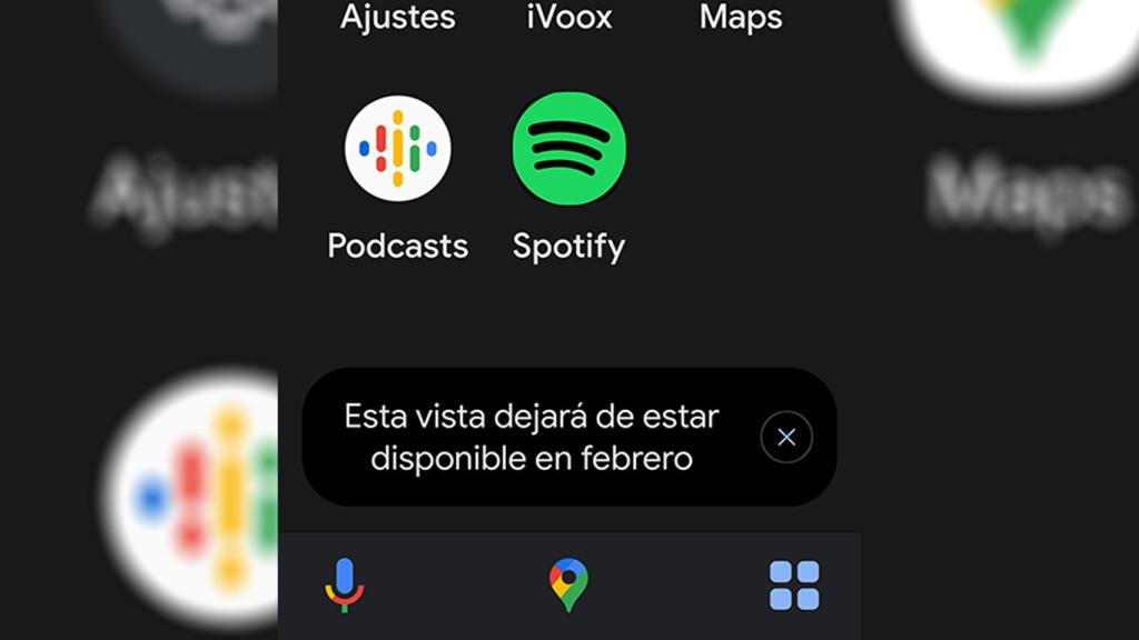 El mensaje que avisa de la desaparición de esta vista en febrero