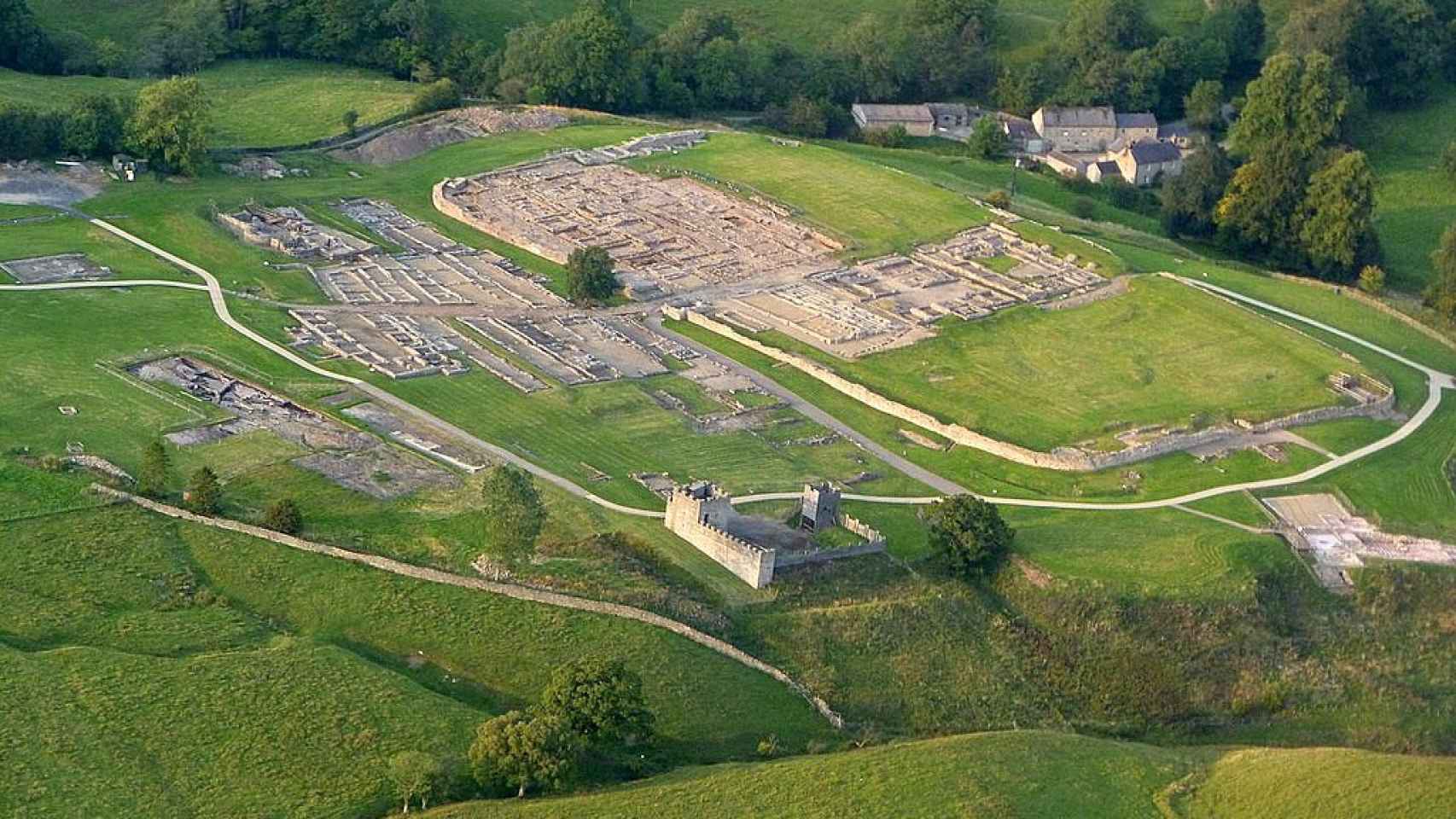 Antiguo campamento militar romano de Vindolandia. Reino Unido