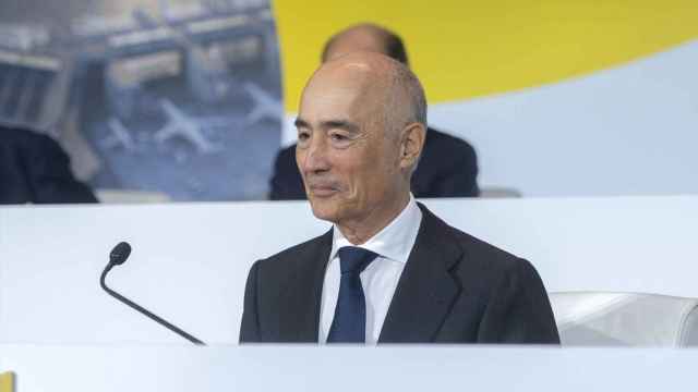 El presidente de Ferrovial, Rafael del Pino, durante la junta de accionistas de la empresa celebrada el año pasado.